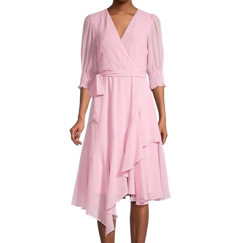 Gabby skye chiffon assymetrical dress